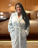Ultra Soft Plush Lounging Robe with Pockets and Belt