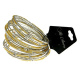 Mi Amore Multiple-Bracelets Silver-Tone/Yellow