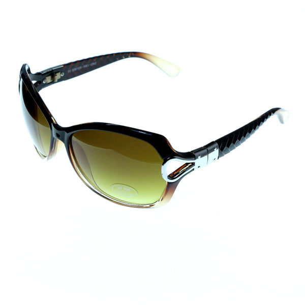 UV protection Oversize-Sunglasses Brown & Yellow Colored #3870