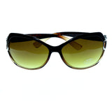 UV protection Oversize-Sunglasses Brown & Yellow Colored #3870