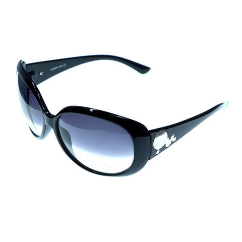 Black & Gray Colored Acrylic Goggle-Sunglasses #3936
