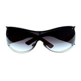 Brown & Purple Colored Acrylic Goggle-Sunglasses #3921