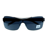 UV protection Shatter resistant Poly carbonated Goggle-Sunglasses With Logo Accents Silver-Tone & Black Colored #3942