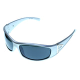 Silver-Tone & Green Colored Acrylic Sport-Sunglasses With Logo Accents #3930