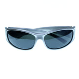 Silver-Tone & Green Colored Acrylic Sport-Sunglasses With Logo Accents #3930