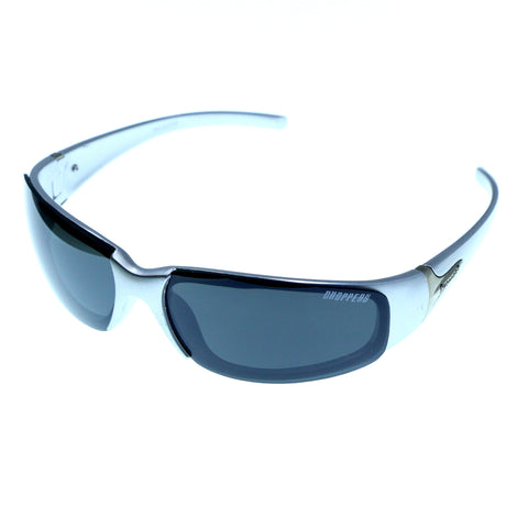 Silver-Tone & Green Colored Acrylic Sport-Sunglasses With Logo Accents #3922