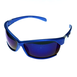 Blue & Purple Colored Acrylic Sport-Sunglasses With Logo Accents #3928