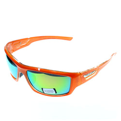 Mi Amore UV protection Shatter resistant Sport-Sunglasses Orange Frame & Multi Lens