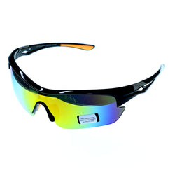 Mi Amore UV protection Shatter resistant Poly Carbonate Wrap-Sunglasses Two-Tone & Multicolor