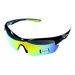 Mi Amore UV protection Shatter resistant Poly Carbonate Wrap-Sunglasses Two-Tone & Multicolor