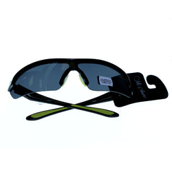 Mi Amore UV protection Shatter resistant Poly Carbonate Wrap-Sunglasses Two-Tone & Black