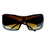 Mi Amore UV protection Tattoo print Goggle-Sunglasses Brown Frame & Brown Lens