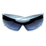 Mi Amore UV protection Flower tattoo print Goggle-Sunglasses White Frame & Black Lens