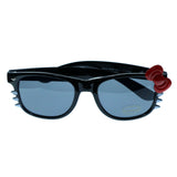 Mi Amore UV protection Shatter Resistant Poly carbonate Vintage Style Sunglasses Black Frame & Black Lens