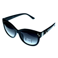 Mi Amore UV protection Shatter resistant Vintage Style Sunglasses Black Frame & Black Lens