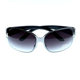 Mi Amore UV protection Oversize-Sunglasses Silver-Tone Frame/Purple Lens