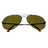 Mi Amore UV protection Aviator-Sunglasses Silver-Tone/Brown