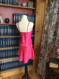 Adorable Pink Crinkly Chemise with Riff Raff Straps