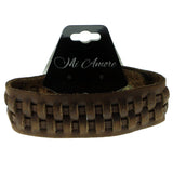 Brown Synthetic-Fiber Mens-Bracelet #3225