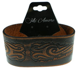 Tribal Adjustable Mens-Bracelet Brown Color  #3230
