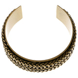 Gold-Tone Metal Cuff-Bracelet #4175