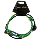 Adjustable Layered Cord-Bracelet-Set Colorful #4173