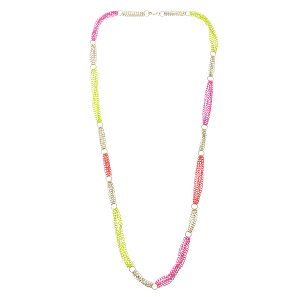 Colorful Metal Long-Necklace #3296