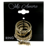 Gold-Tone 5 Piece Ring Set AEROR2