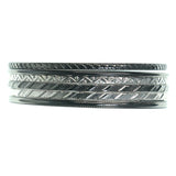 Silver/Dark Silver Metal Multiple-Bracelets #3568