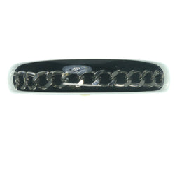 Chain Bracelet Black & Silver-Tone Colored #3609