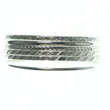 Silver-Tone Metal Multiple-Bracelets #3621