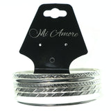 Silver-Tone Metal Multiple-Bracelets #3621