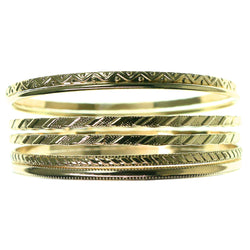 Gold-Tone Metal Multiple-Bracelets #3569