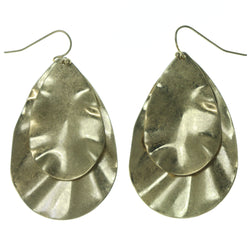 Gold-Tone Metal Earrings #3639