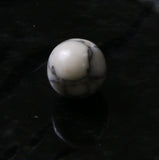6mm Gemstone Rounds White Howlite Gr07