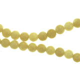 6mm Gemstone Rounds Yellow Jade Gr21