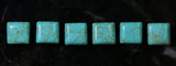 10X10mm Gemstone Spacer Afric Turquoise GRS03