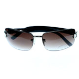 Two-Tone & Brown Colored Acrylic Sport-Sunglasses #3893