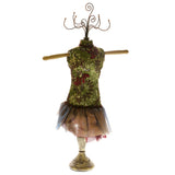Interchangable Head Piece Victorian-Jewelry-Display-Doll Green & Multi Colored #JH16L