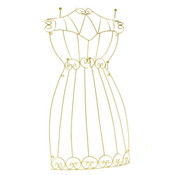 White Metal Wire-Frame-Dress-Jewelry-Display #JH25