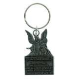 Guardian Angel Inspirational Split-Ring-Keychain Silver-Tone Color  #038