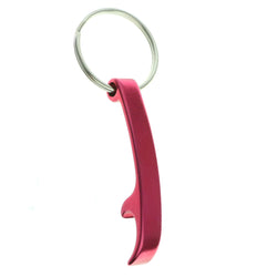 Bottle Opener Split-Ring-Keychain Pink Color  #044
