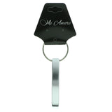 Bottle Opener Split-Ring-Keychain Silver-Tone Color  #045