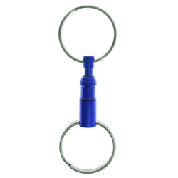 Double Sided Detachable Split-Ring-Keychain Blue Color  #106