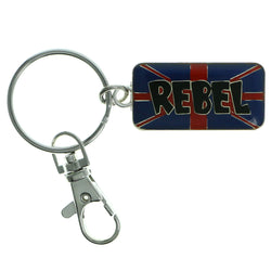 Rebel Split-Ring-Keychain Blue & Red Colored #110