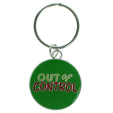 Out Of Control Split-Ring-Keychain Green & Multi Colored #135