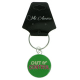 Out Of Control Split-Ring-Keychain Green & Multi Colored #135
