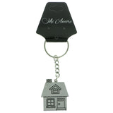 House Split-Ring-Keychain Silver-Tone Color  #148