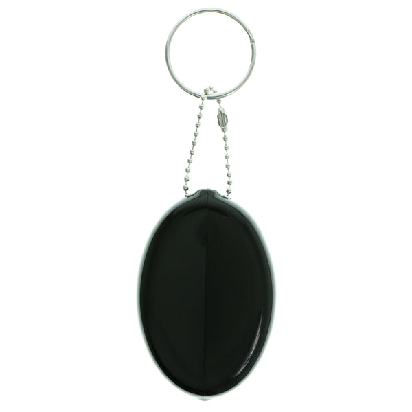 Coin Purse Split-Ring-Keychain Black Color  #154