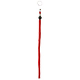 Red & Black Colored Fabric Lanyard-Keychain #228